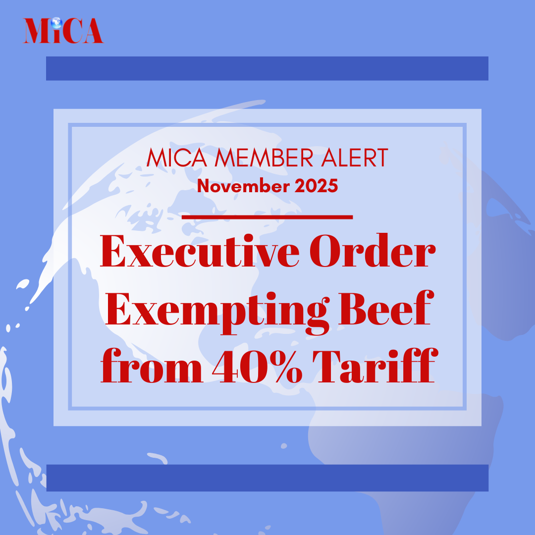 Member Alert, beef exemption